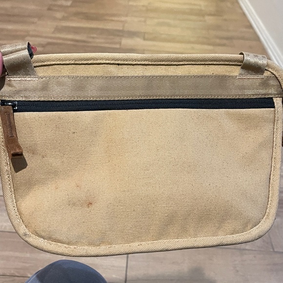 Tan and Brown Suede Crossbody Bag - Picture 6 of 10
